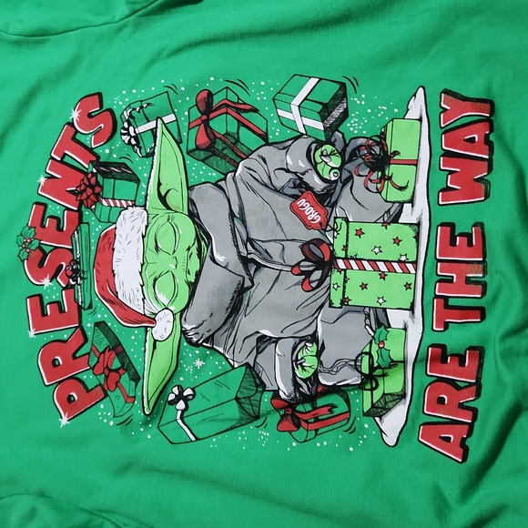 Disney Star Wars Grogu Christmas sweatshirt Men's Small - Picture 2 of 6